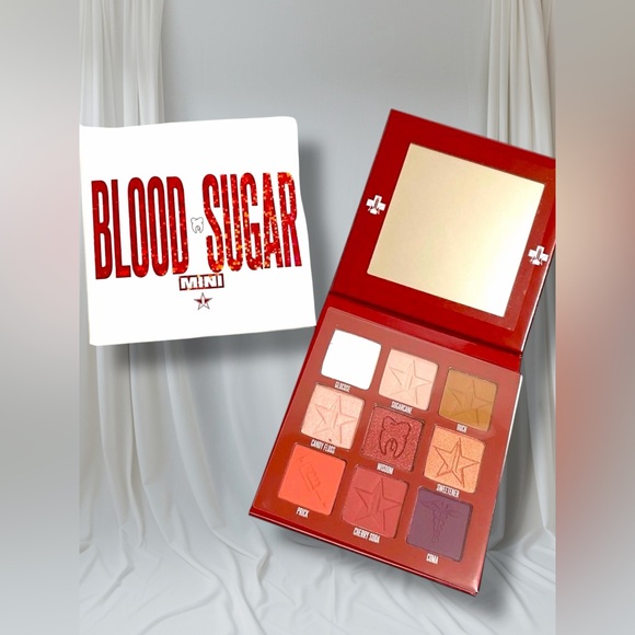 Jeffree Star Cosmetics Blood Sugar Mini Eyeshadow Palette NWT Red Matte Shimmer - Picture 6 of 7